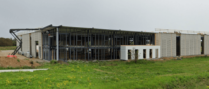 Sletten-domicil Opførelsesfoto